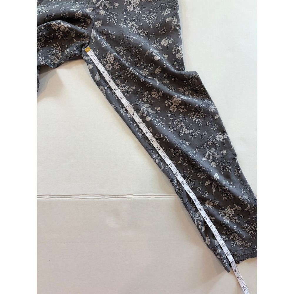 Gap Womens Floral Tencel Lyocell Pull On Pants Gray XS 227435 - Picture 7 of 7